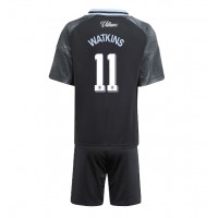 Stroje piłkarskie Aston Villa Ollie Watkins #11 Koszulka Wyjazdowej dla dzieci 2025-26 Krótki Rękaw (+ szorty)